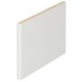 Prodec MDF plint 80x6mm - nr1244 - in de kleur wit